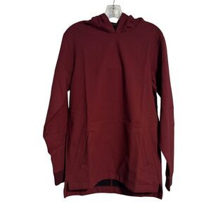 APL Men's Small The Perfect Wool Hoodie Burgundy Virgin Wool Blend
